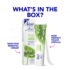 Nair Gentle Hair Removal Cream Natural Aloe Vera Extract - 110 gm Nair