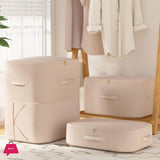 Self Compressing Storage Bag Portable Organizer for Clothes , Blankets