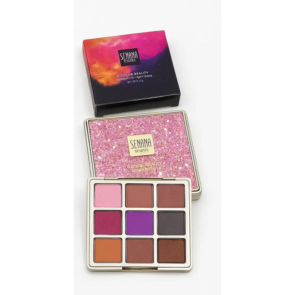 SENANA 9-Color Eyeshadow Palette – Matte & Shimmer Edition Senana Marina