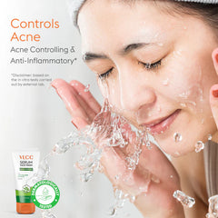 VLCC Acne Defense Serum Face Wash with Salicylic Acid Serum & Neem - 150ml VLCC