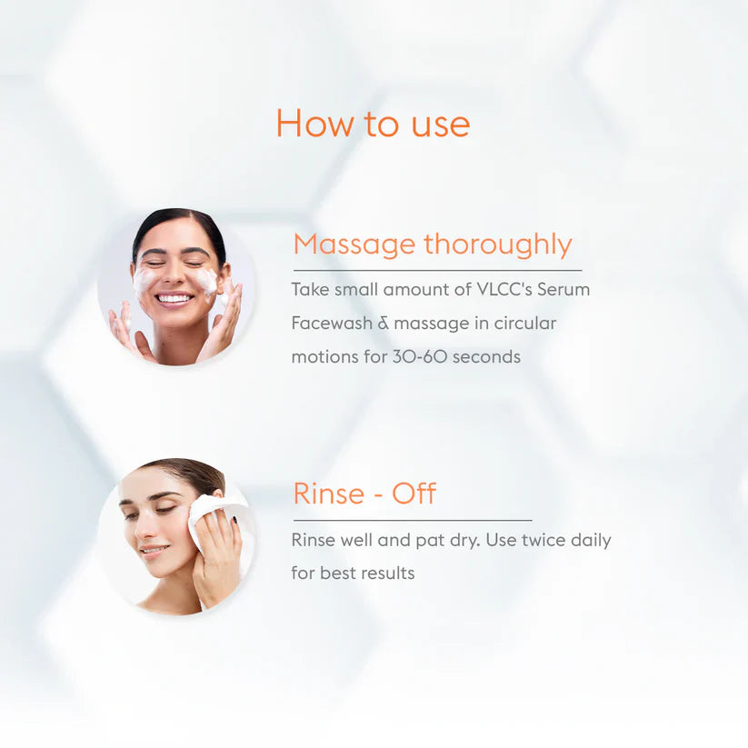 VLCC Acne Defense Serum Face Wash with Salicylic Acid Serum & Orange Peel - 150ml VLCC