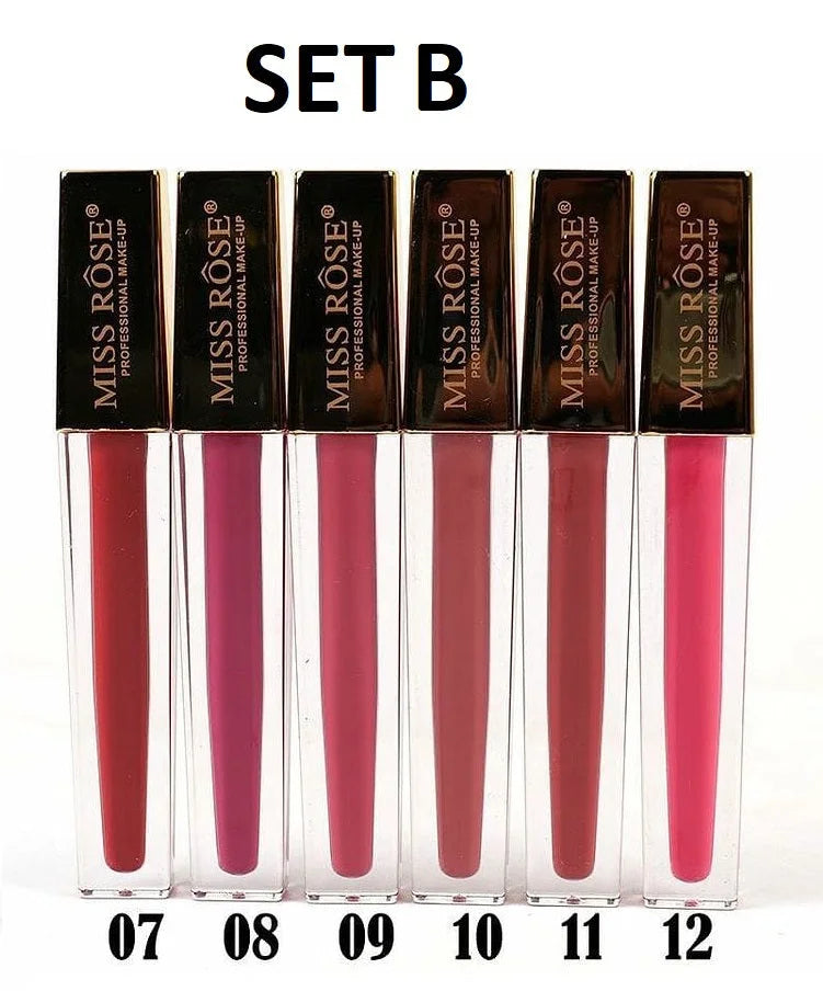 Miss Rose Lip Gloss Pack of 6 Miss Rose