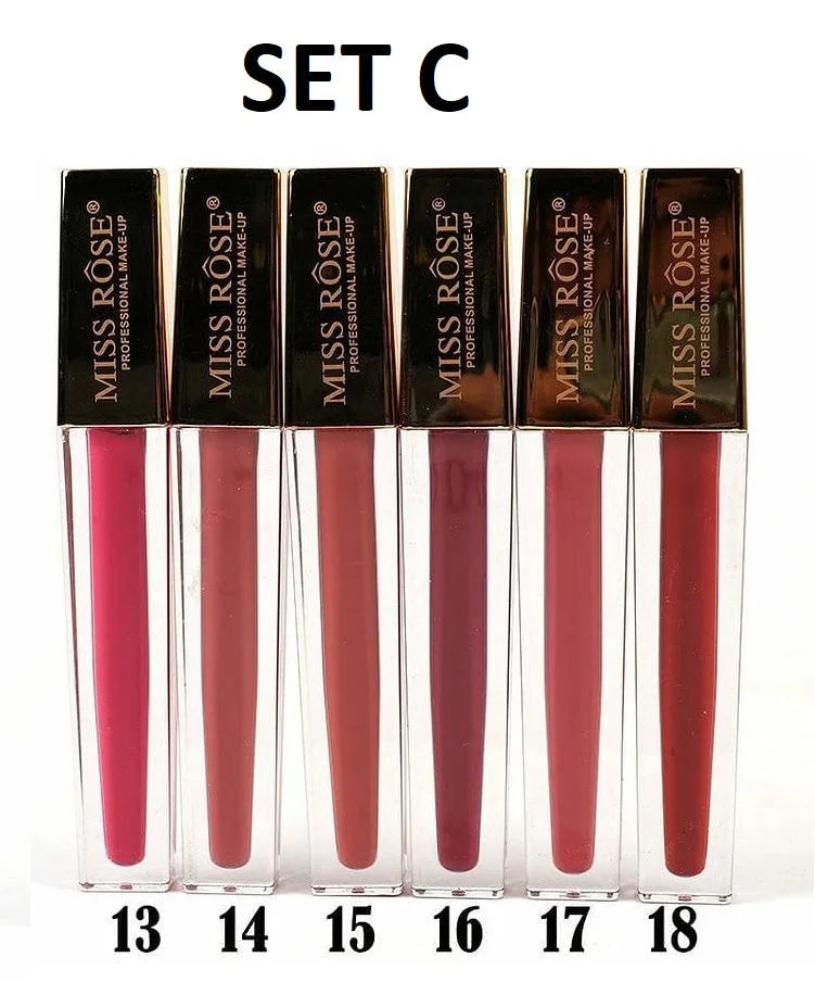 Miss Rose Lip Gloss Pack of 6 Miss Rose