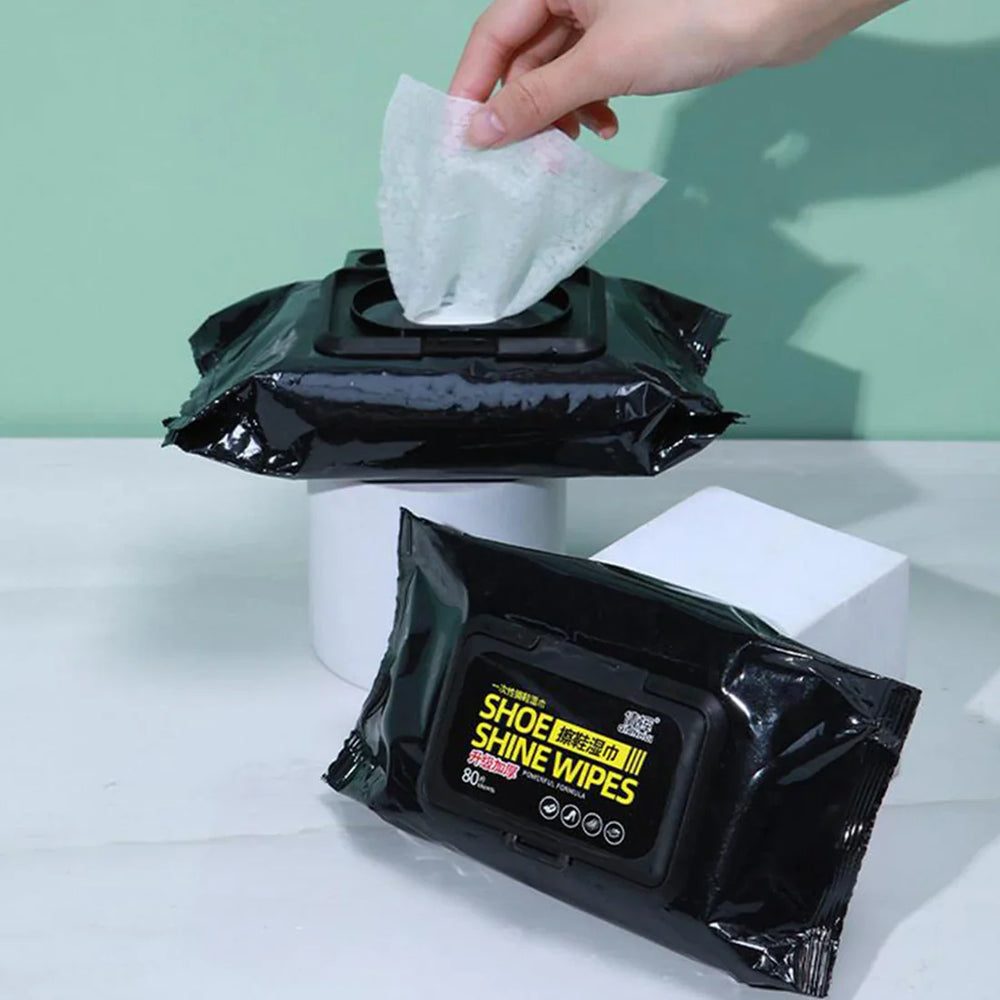 Shoe Shine Wipes - 80 Pcs Cosmia.pk