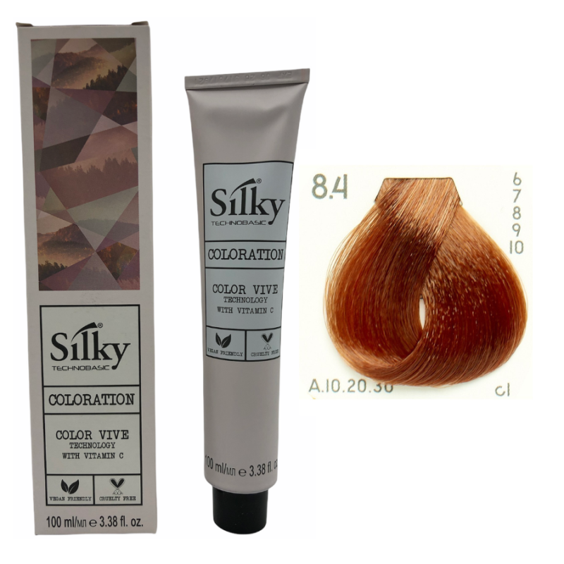 Silky 8.4 Hair Color – 100ml Silky