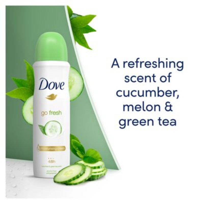 Dove Go Fresh Cucumber &amp; Green Tea Body Spray – 250ml Dove