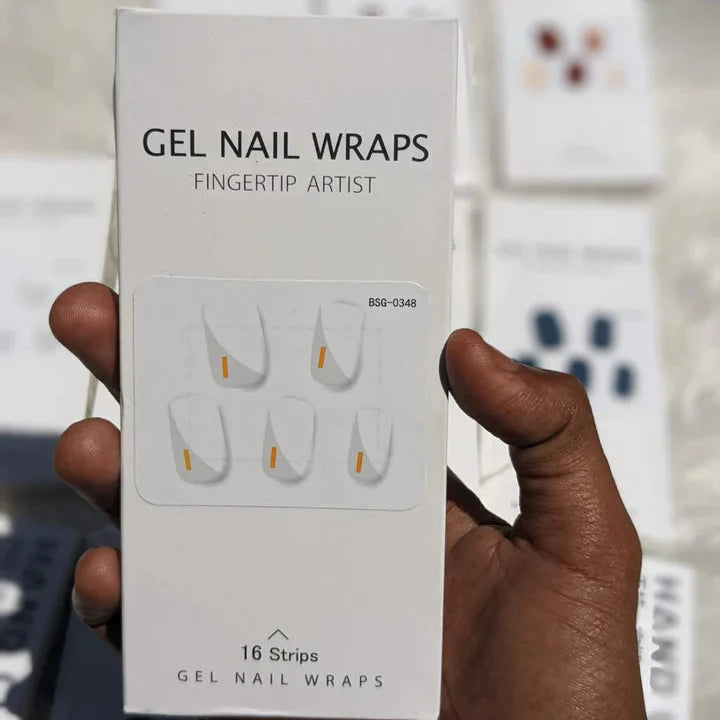 Multi Color Gel Nail Wraps With UV light (16 nail strips) Cosmia.pk