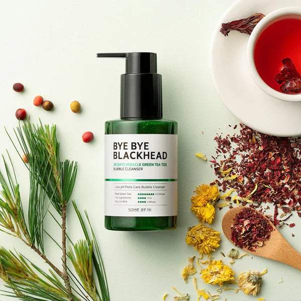 Some By Mi Bye Bye Blackhead 30 Days Miracle Green Tea Tox Bubble Cleanser – 120g Some By Mi