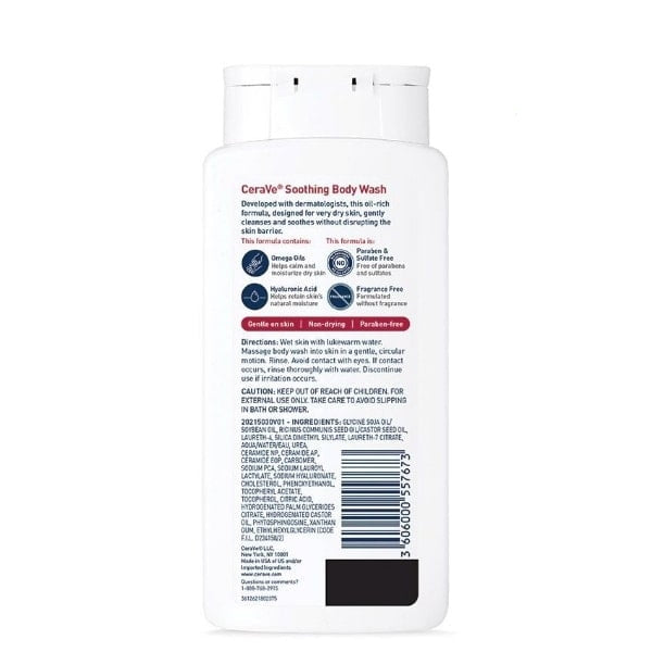 CeraVe Soothing Body Wash - 296ml CeraVe