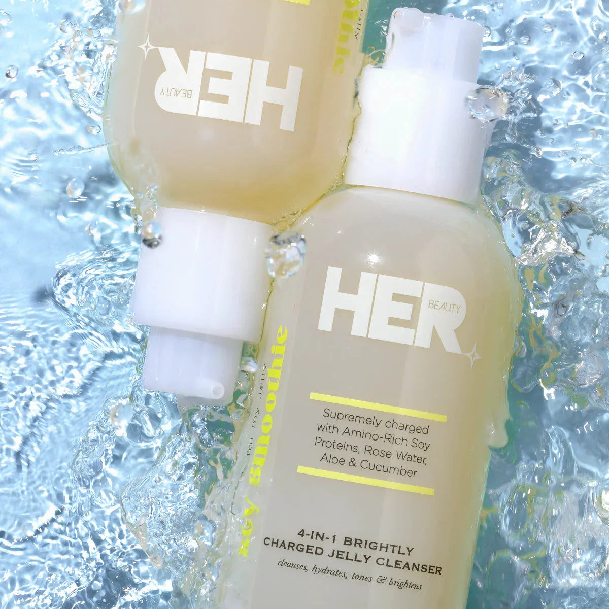 HER Beauty soy smoothie 4 in 1 Brightly Charged Jelly Cleanser 200ml HER Beauty