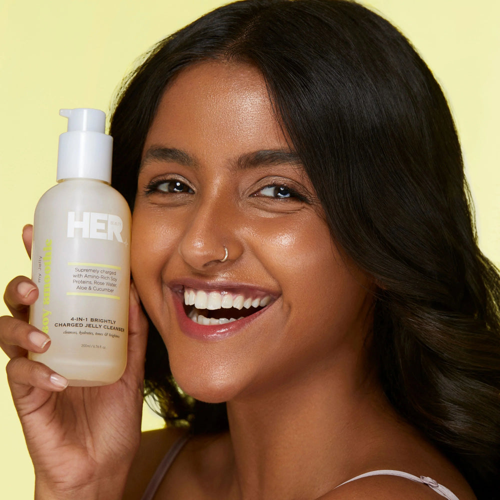 HER Beauty soy smoothie 4 in 1 Brightly Charged Jelly Cleanser 200ml HER Beauty