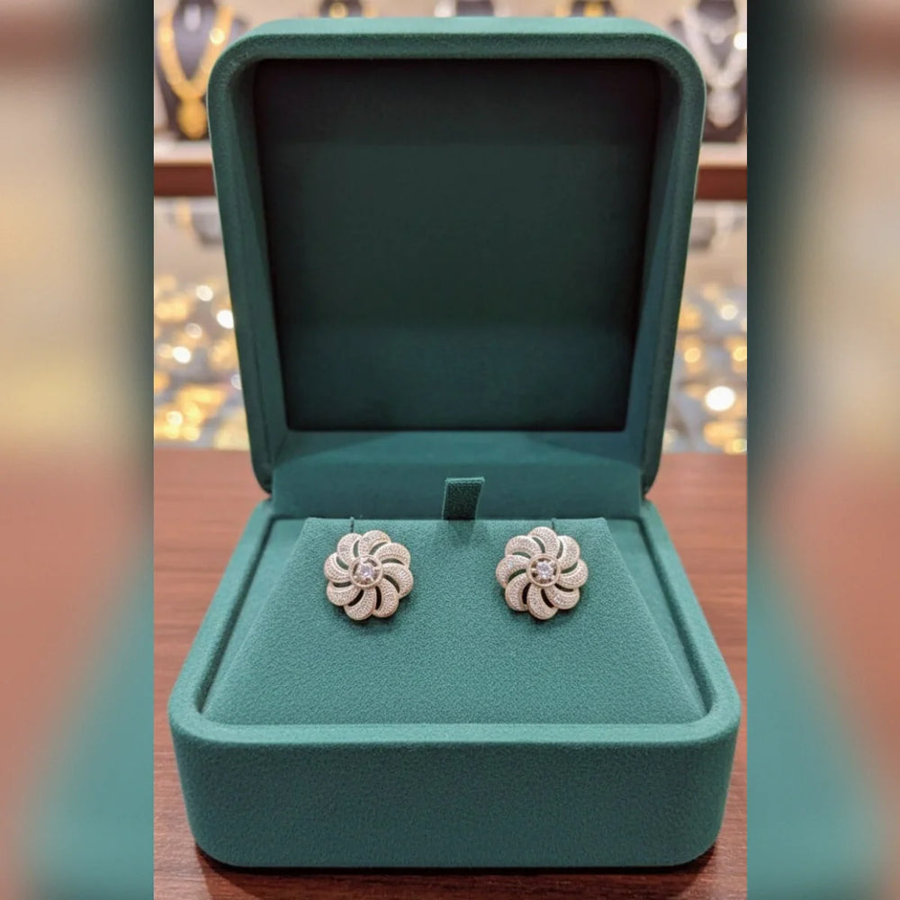 Zircon Tops & Studs – Elegant Silver Zircon Earrings for Women Cosmia