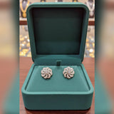 Zircon Tops & Studs – Elegant Silver Zircon Earrings for Women
