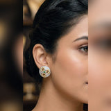 Zircon Tops & Studs – Elegant Silver Zircon Earrings for Women