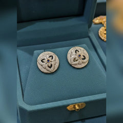 Zircon Tops & Studs – Elegant Silver Zircon Earrings for Women Cosmia