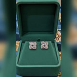 Zircon Tops & Studs – Elegant Silver Zircon Earrings for Women
