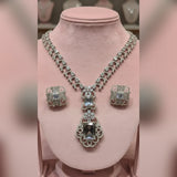 Zircon Necklace and Earrings set