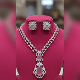 Zircon Necklace and Earrings set