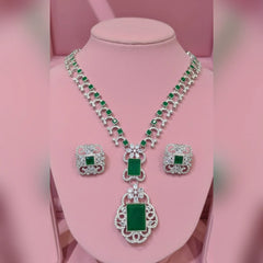 Zircon Necklace and Earrings set Cosmia