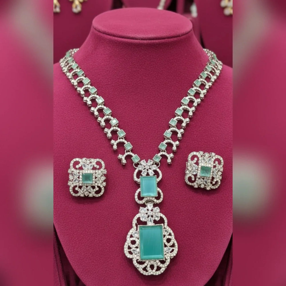 Zircon Necklace and Earrings set Cosmia