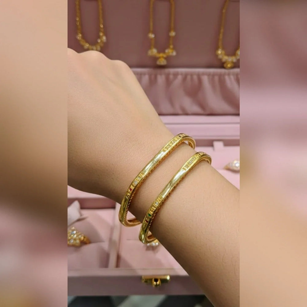 Rajwari 2Pcs Bangles Set Cosmia