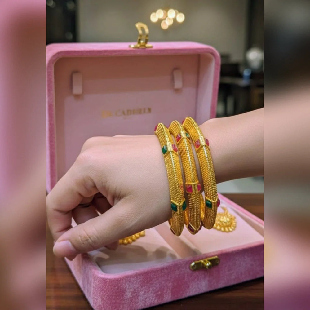 Indian Style Gold Plated Bangles Cosmia
