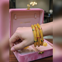 Indian Style Gold Plated Bangles Cosmia