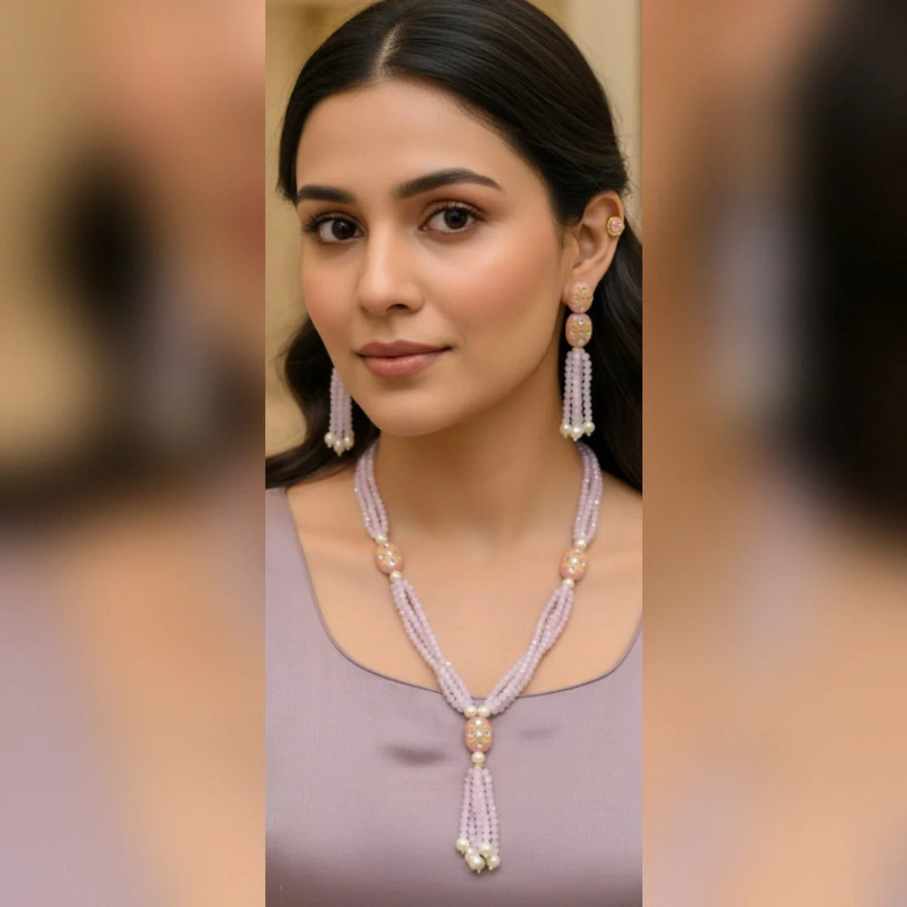 Multi-strand beaded necklace Set Cosmia