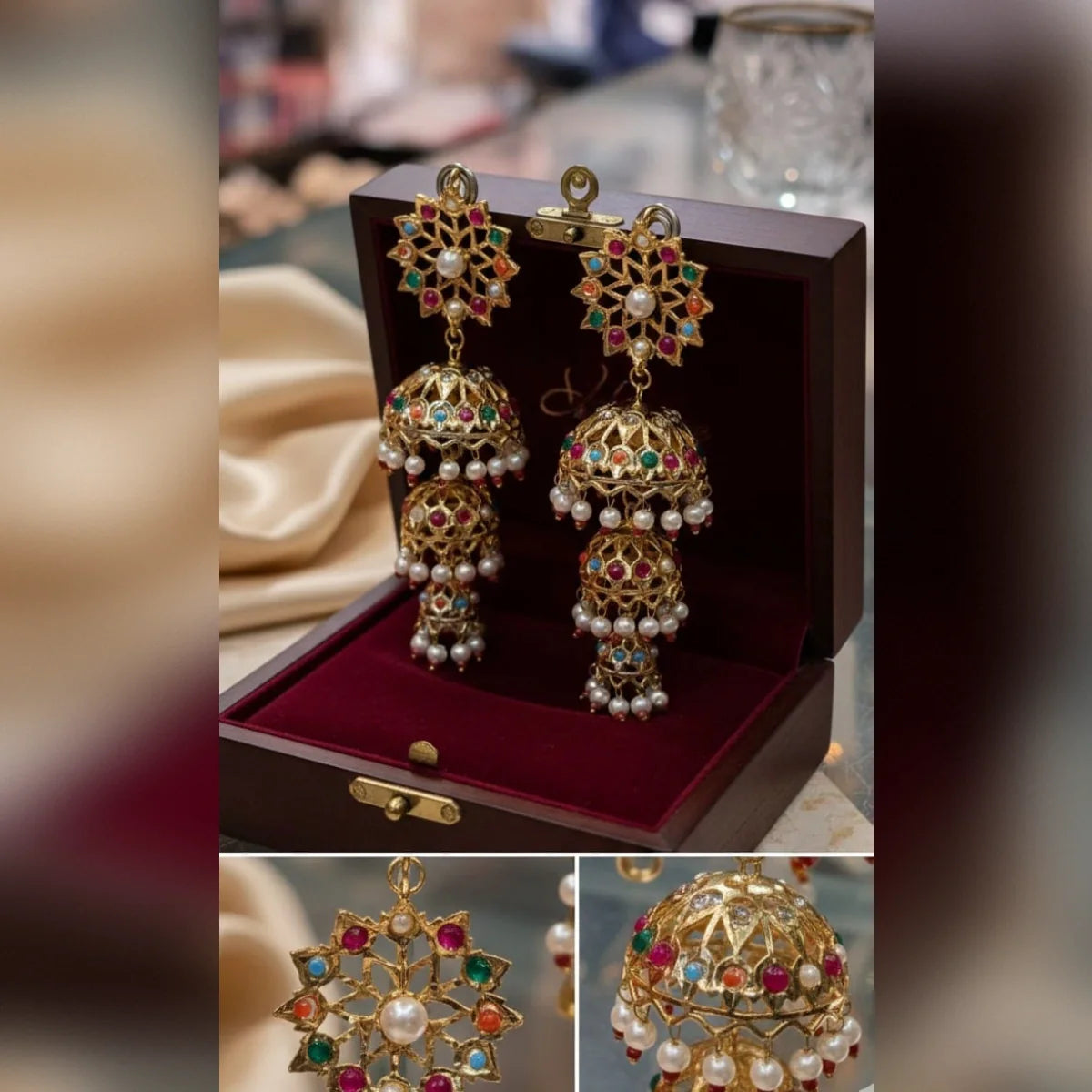 9 Ratan Jhumki - Vibrant Traditional Elegance Cosmia