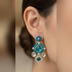 Elegant Kundan Earrings – Traditional Charm Cosmia