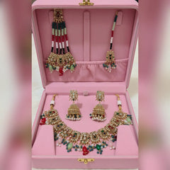 Royal Bridal Jewelry Set with Jhumki, Tikka & Jhumar Cosmia