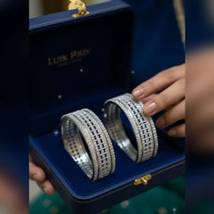 Silver Bangles Chura Set – Classic Bridal & Festive Elegance Cosmia
