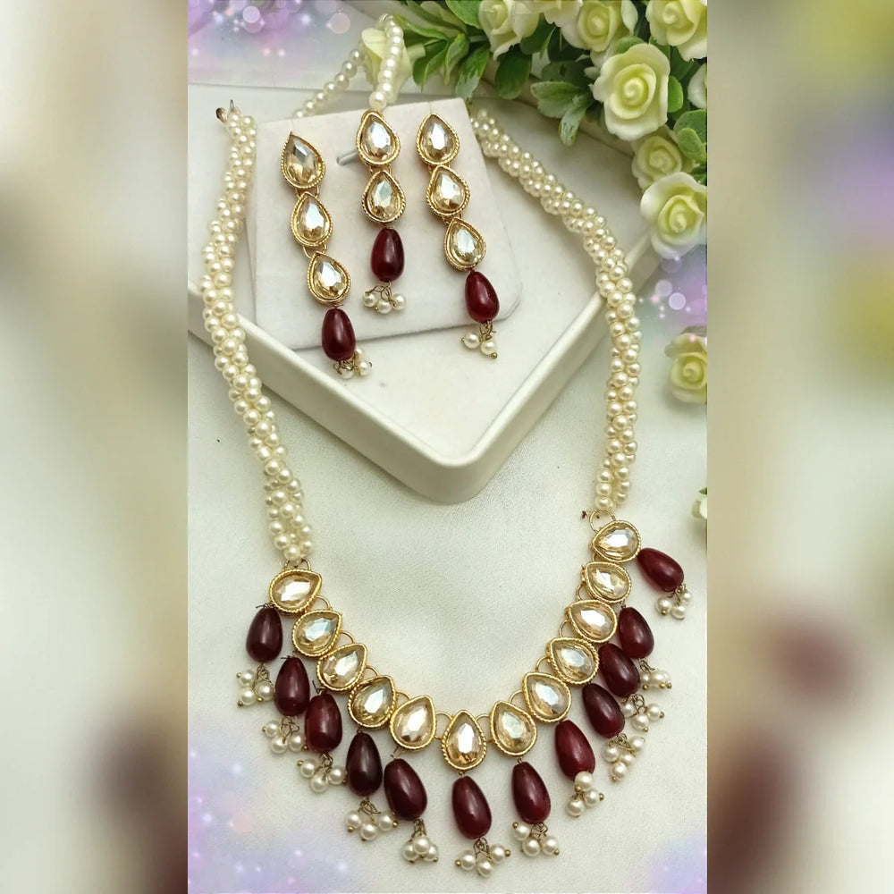 Pal Mala Style Necklace Set – Traditional Grace Cosmia