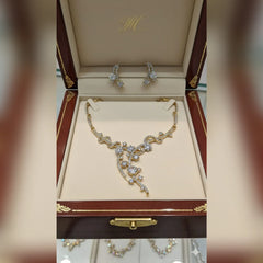 Stone Necklace with Tops – Elegant & Timeless Set Cosmia