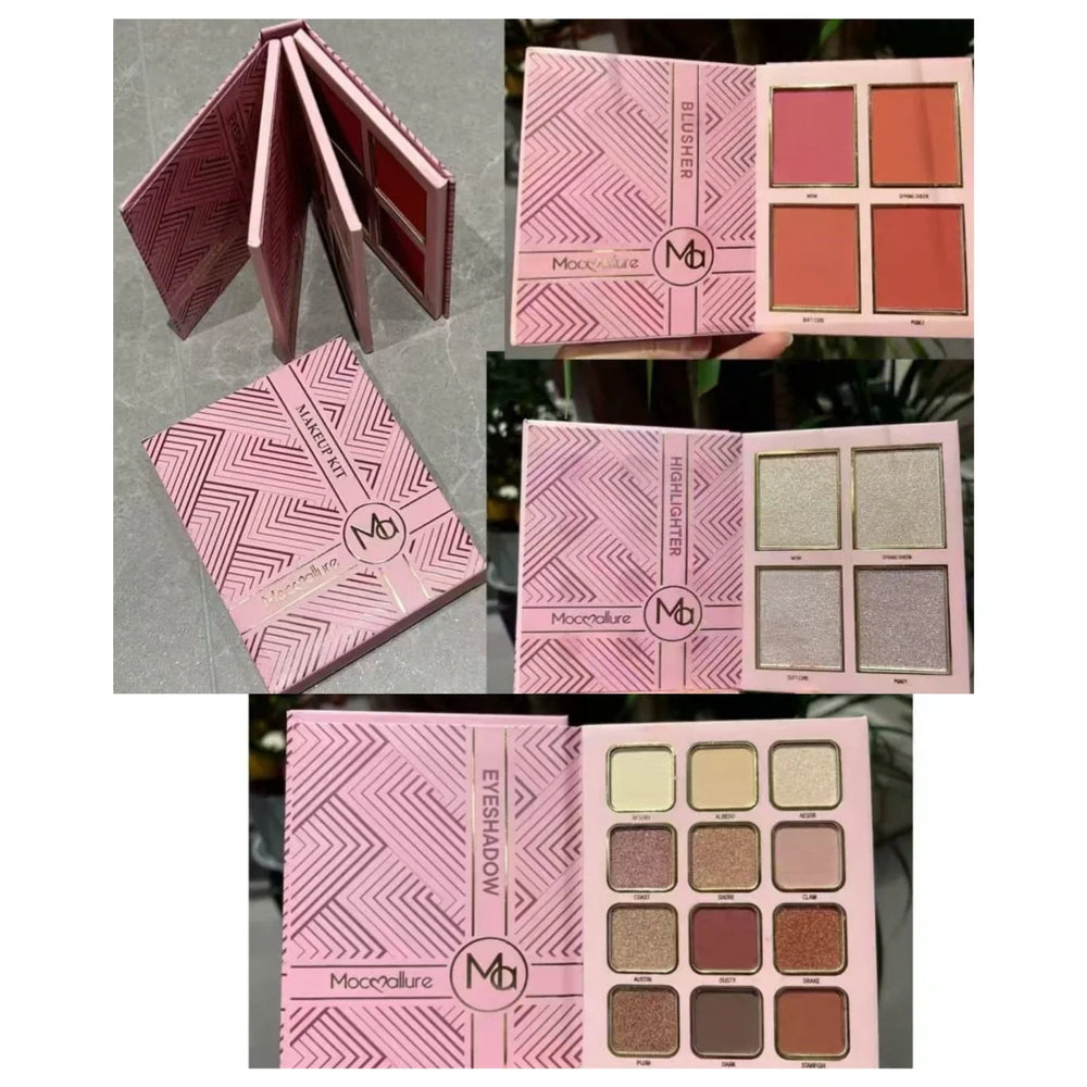 Mocallure Makeup kit - Eyeshadow, Highlighter & Blush Mocallure