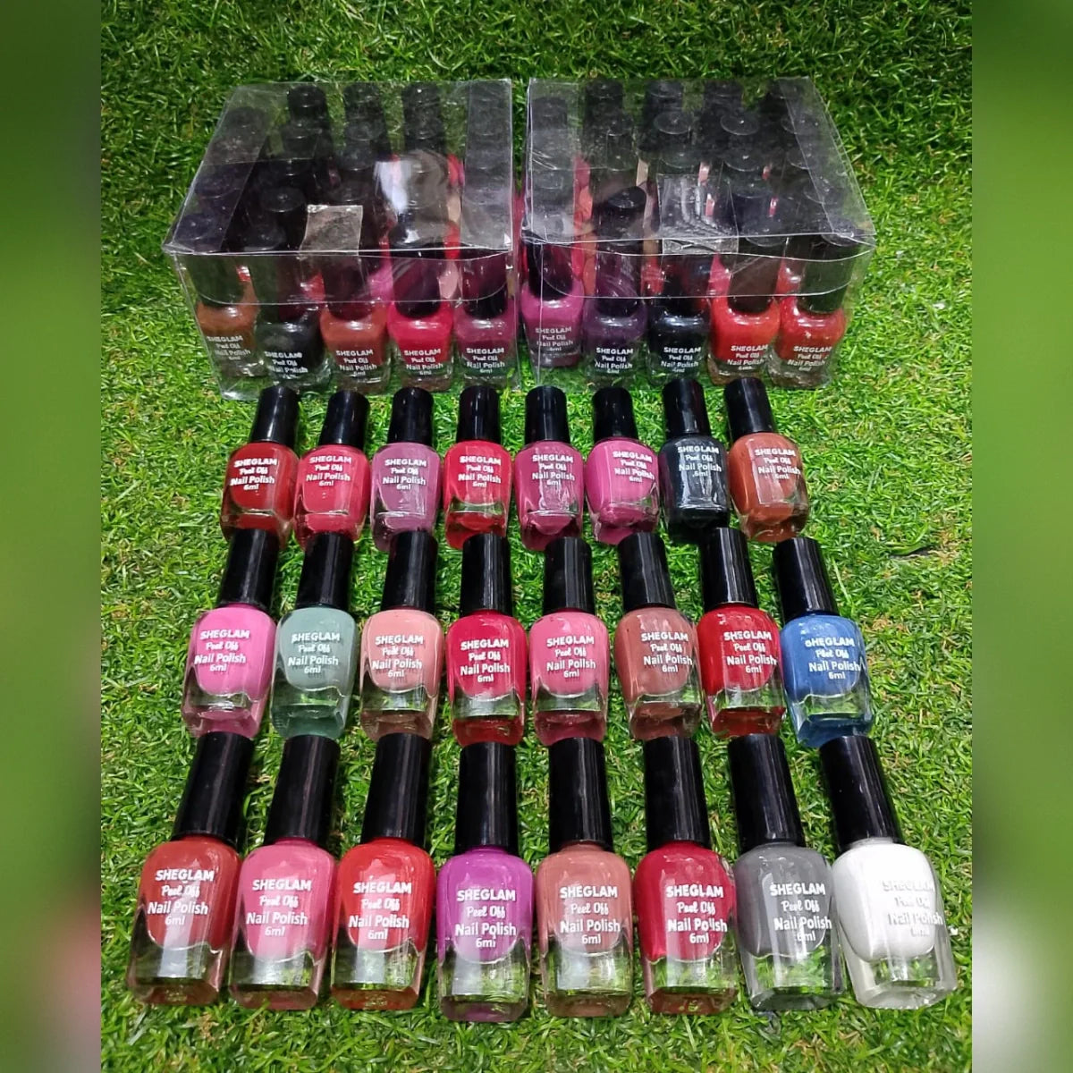 SHEGLAM PEEL OFF NAIL POLISH (6ml each) - PACK OF 24 Sheglam