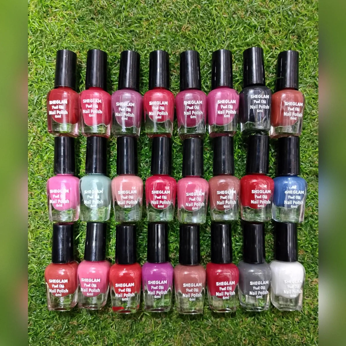 SHEGLAM PEEL OFF NAIL POLISH (6ml each) - PACK OF 24 Sheglam
