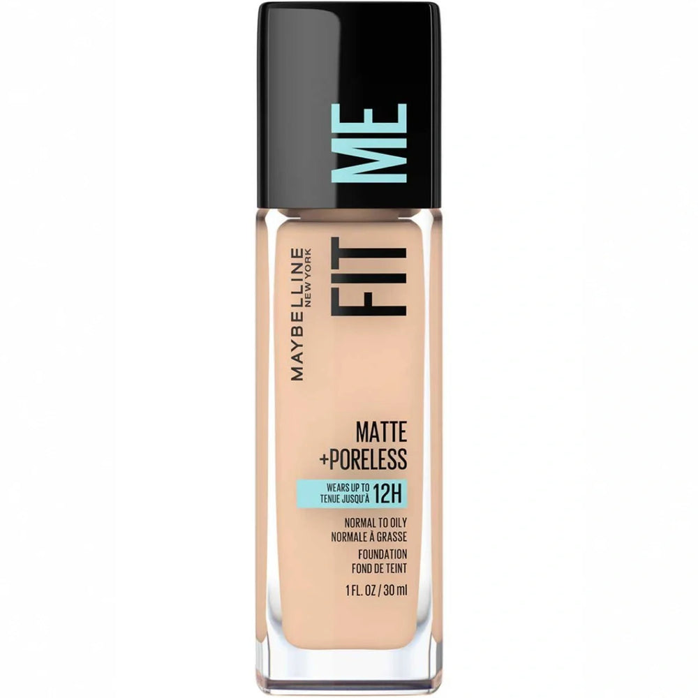 Original Maybelline New Fit Me Matte + Poreless Liquid Foundation Spf 22 30ml Maybelline