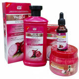 Wellice 3 in 1 Deal - Onion Hair Shampoo , Hair Oil & Hair Mask