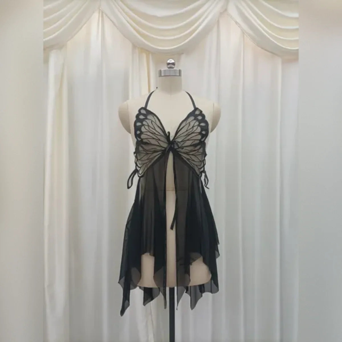 Sexy Transparent Nightgown V-Neck Backless - 2069 Cosmia.pk