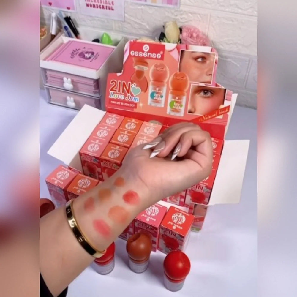 Essence 2in1 Love Jam Oh My Blush Dot Liquid Blushes Essence