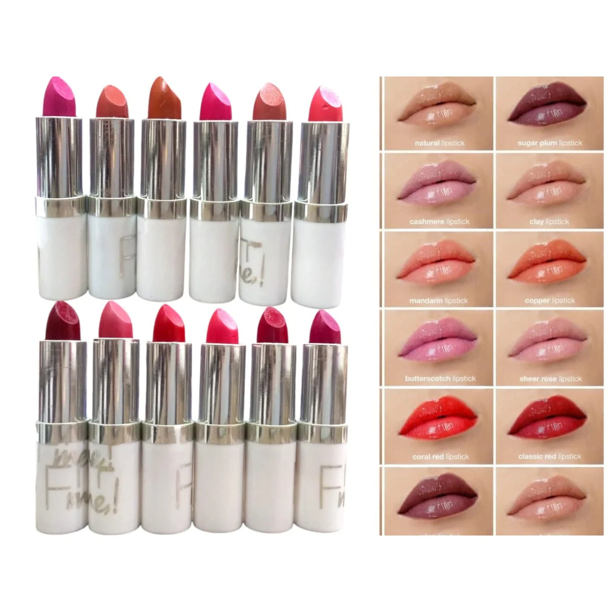 12Pcs Fitme Lipsticks box Maybelline