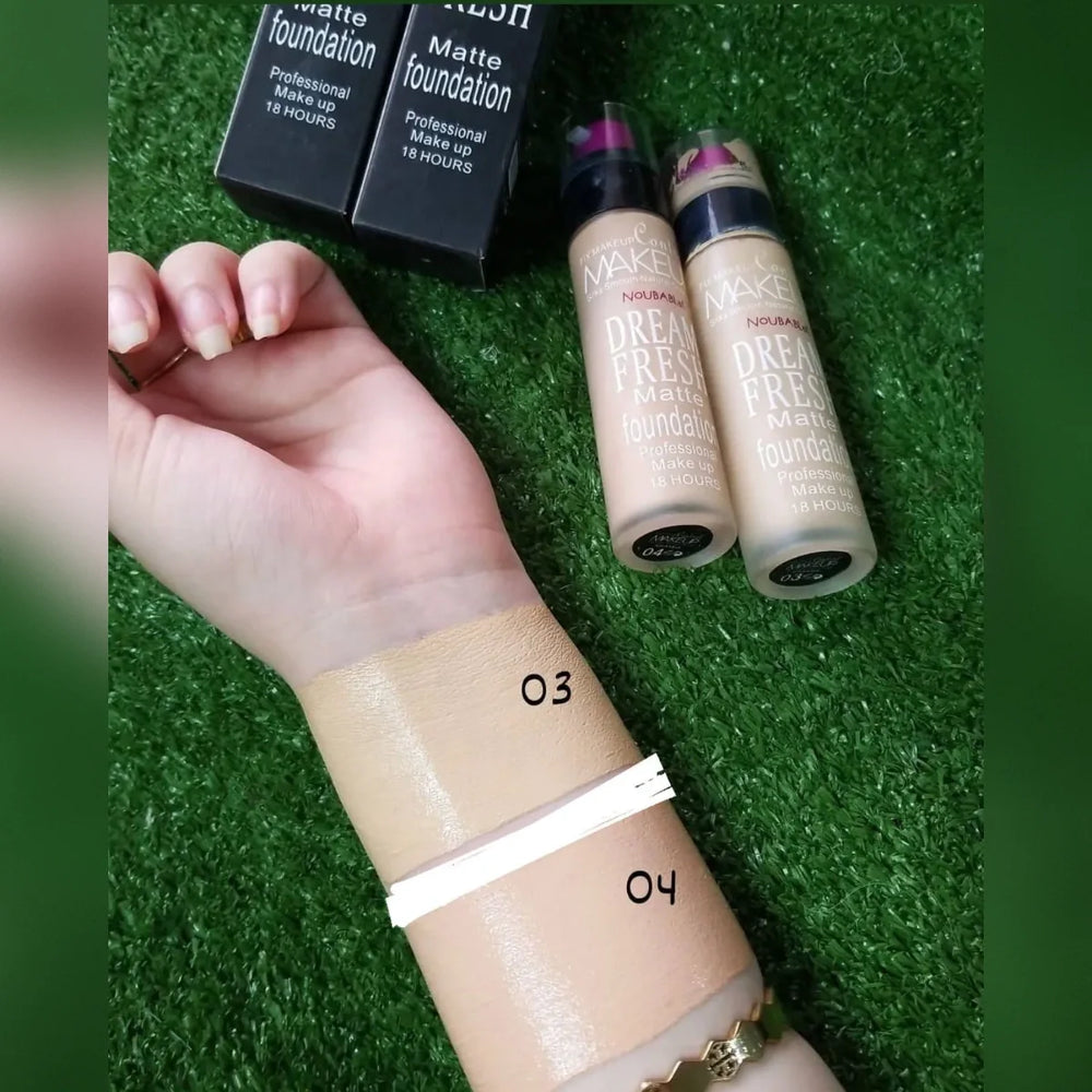 Noubablak Dream Fresh Matte Foundation 18 Hour Professional Noubablak