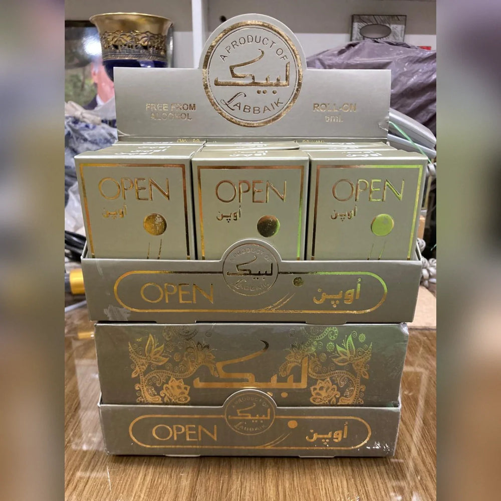 Original labbaik Open attar With Tasbeeh - 6ml Labbaik