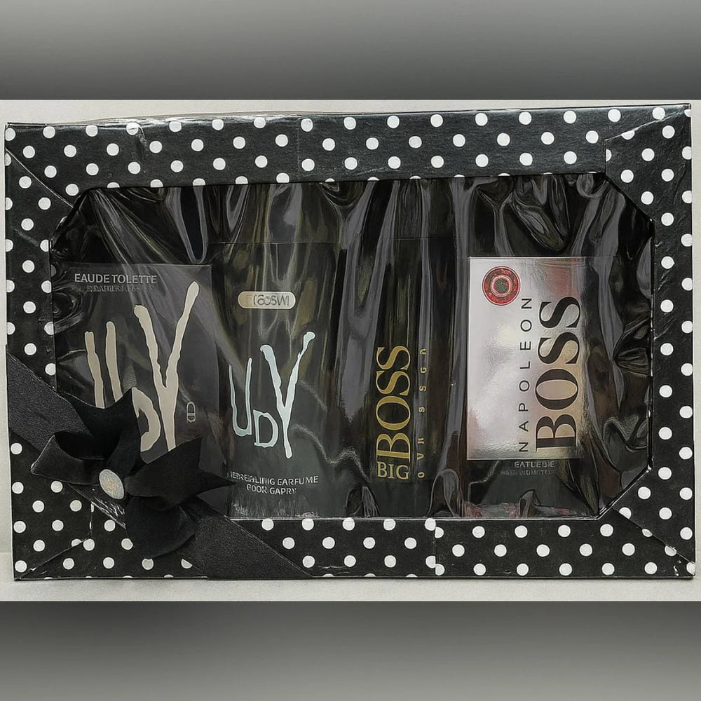 Perfume Gift Pack – UDV & Boss Fragrance Combo (4 Pcs Set) Cosmia