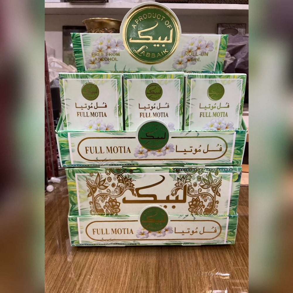 Original labbaik Full Motia attar With Tasbeeh - 6ml Cosmia