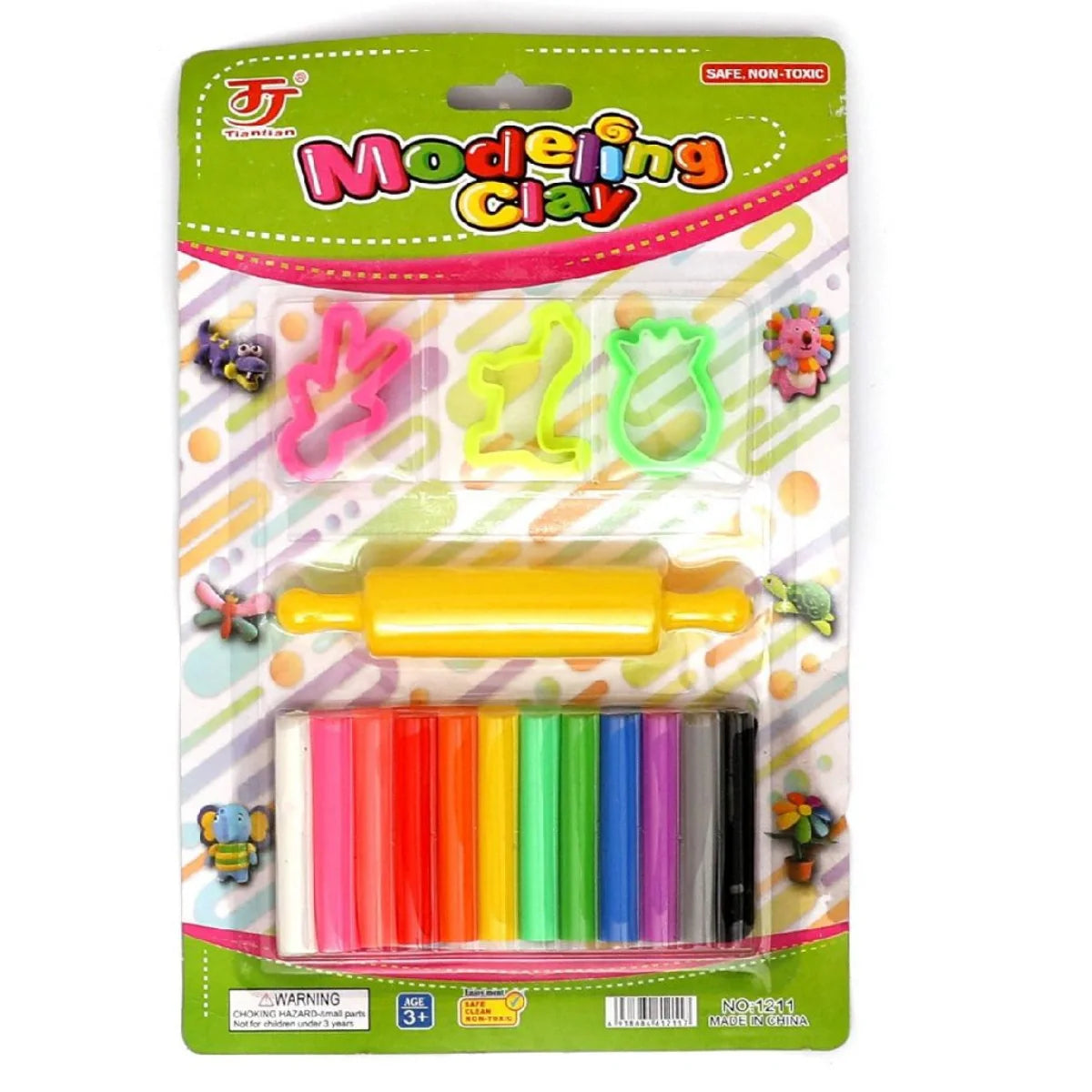 Children's modeling clay set with tools Cosmia.pk