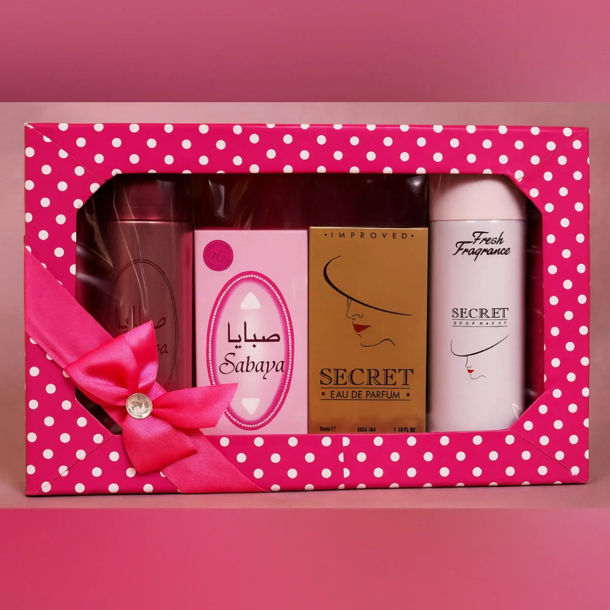 Perfume Gift Pack – Sabaya & Secret Fragrance Combo (4 Pcs Set) Cosmia