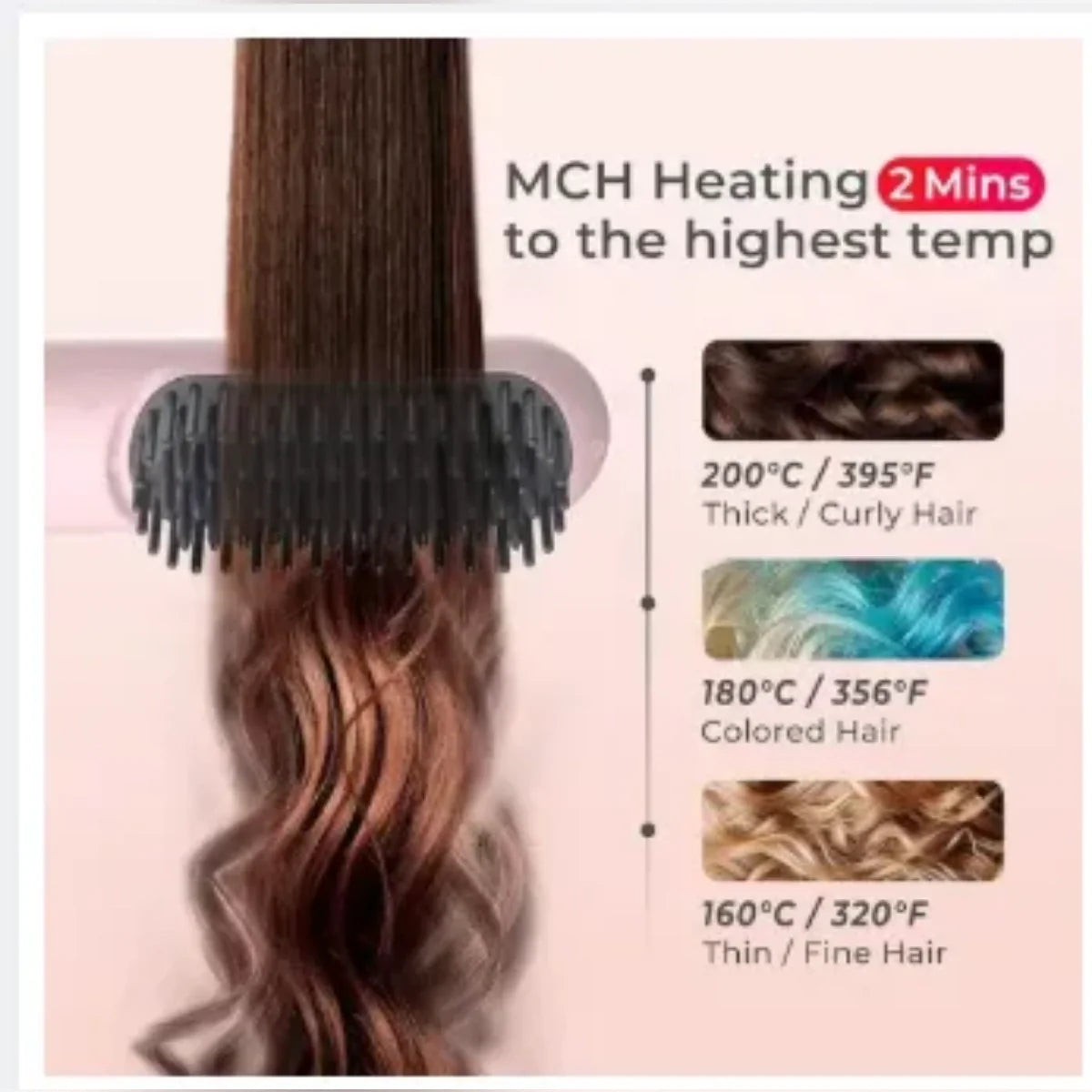 Wireless Straight Hair Comb Cosmia.pk