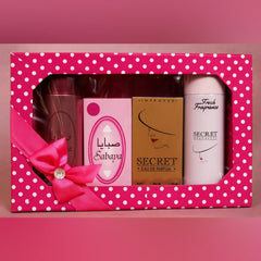 Perfume Gift Pack – Sabaya & Secret Fragrance Combo (4 Pcs Set) Cosmia